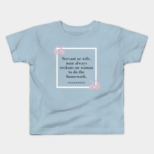 Housework Realtalk in Pink Kids T-Shirt